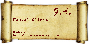 Faukel Alinda névjegykártya